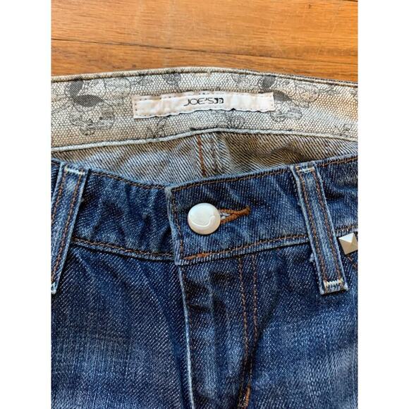 Joe Jeans 28 Honey Fit Curvy Medium Wash Low Rise Bootcut Stud Rhinestone Warhol - Picture 9 of 14